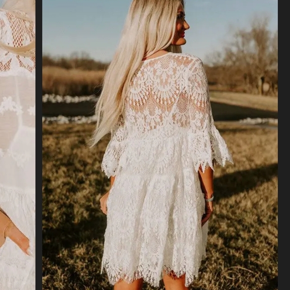 Impressions, white, 1x lace dress - Picture 5 of 12